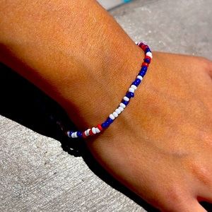 Fourth of July bead bracelet🇺🇸